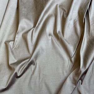 Golden Beige 100% Silk DUPIONI Fabric