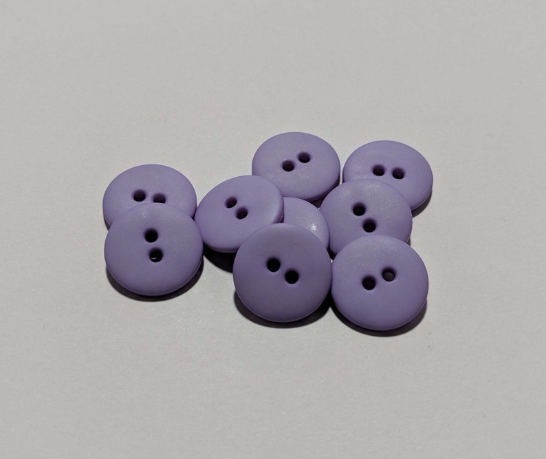 Lavender Round 2 Hole Plastic Button 15mm / 5/8 Inch Dill Etsy