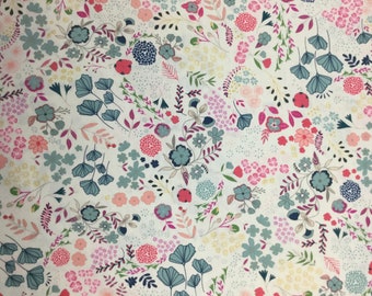 Blooming Ground - Lustrous - Flower Child by Maureen Cracknell for Art Gallery Fabrics - Premium Cotton