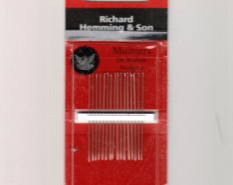 Aiguille à Broder Coloniale Richard Hemming – Acier Inoxydable, Taille 4, Pour Broderie Crewel Et Embellissements