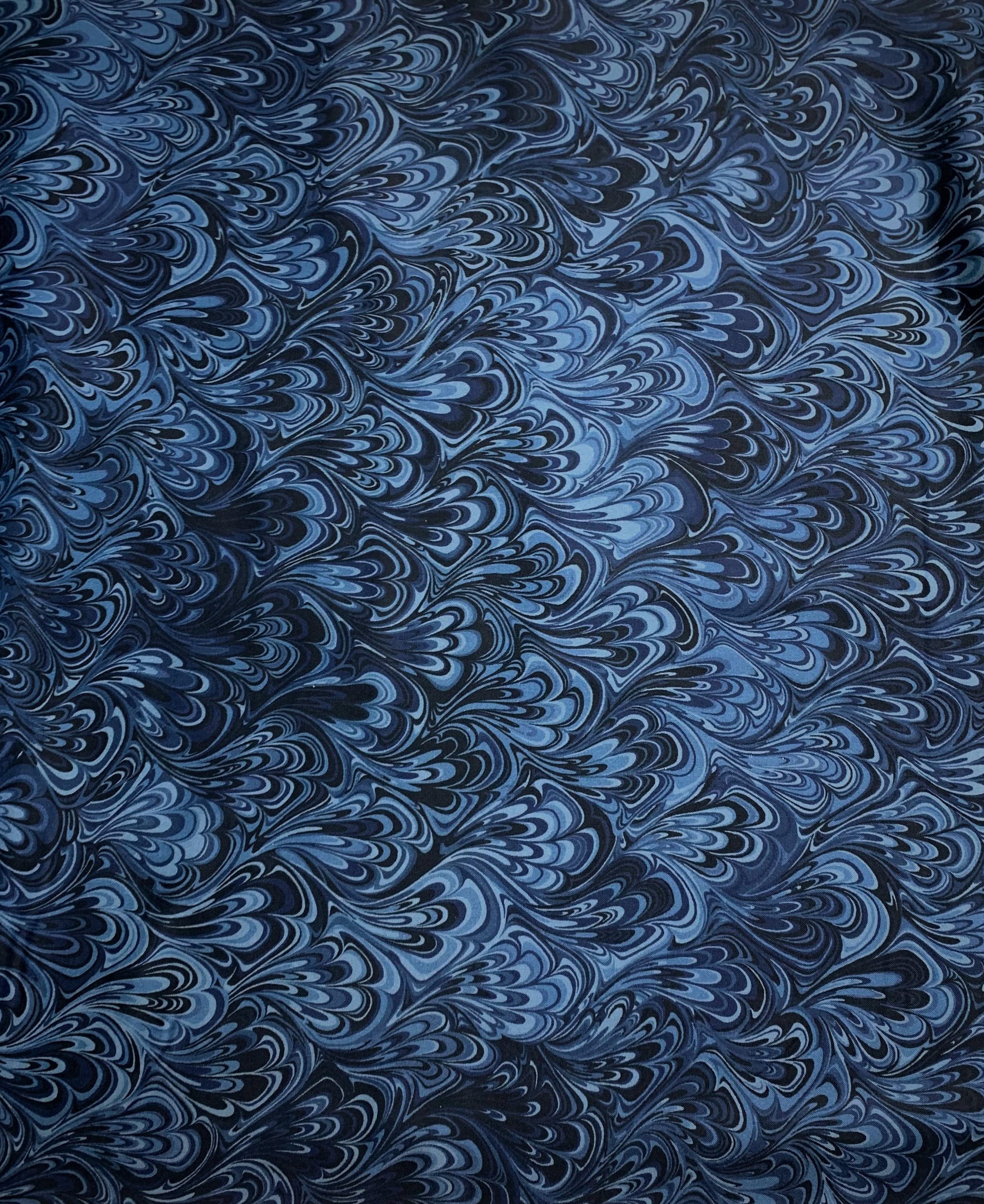 Northcott The Art of Marbling Marble 2 Cotton Fabric by the Yard or Select Length 23401-48 Artful Indigo