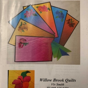 Place Mats and Napkins with Applique Flower #252 Willow Brooks Quilt Pattern
