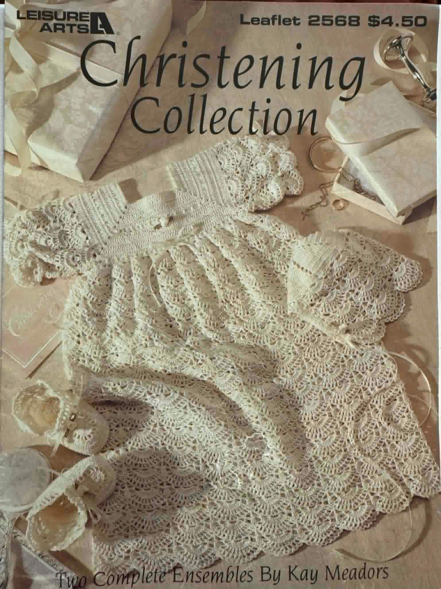 Crochet Pattern Christening Collection. Two Complete Ensembles by Kay ...