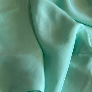 Seafoam China Silk HABOTAI Fabric 12mm weight