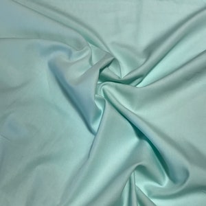 Aqua - Pima Cotton Broadcloth Fabric
