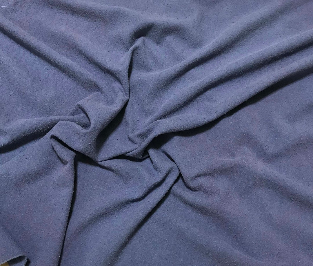 DENIM BLUE Hand Dyed Raw Silk NOIL Fabric - Etsy