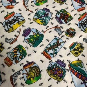Bug Catching - Timeless Treasures Cotton Flannel Fabric
