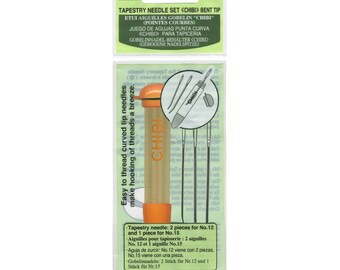 Chibi Tapestry Needle Set Bent Tip, 3ct