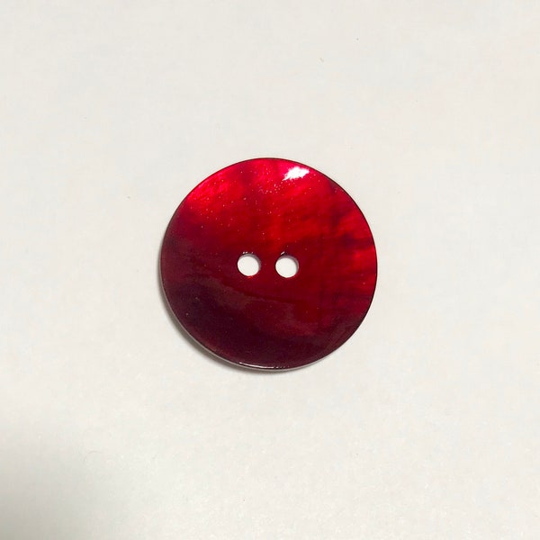 Wine Red Natural Pearl Button - Dill Buttons Brand (3 Sizes to Choose From)