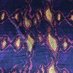 Rainbow Snakeskin - Silk Charmeuse Fabric
