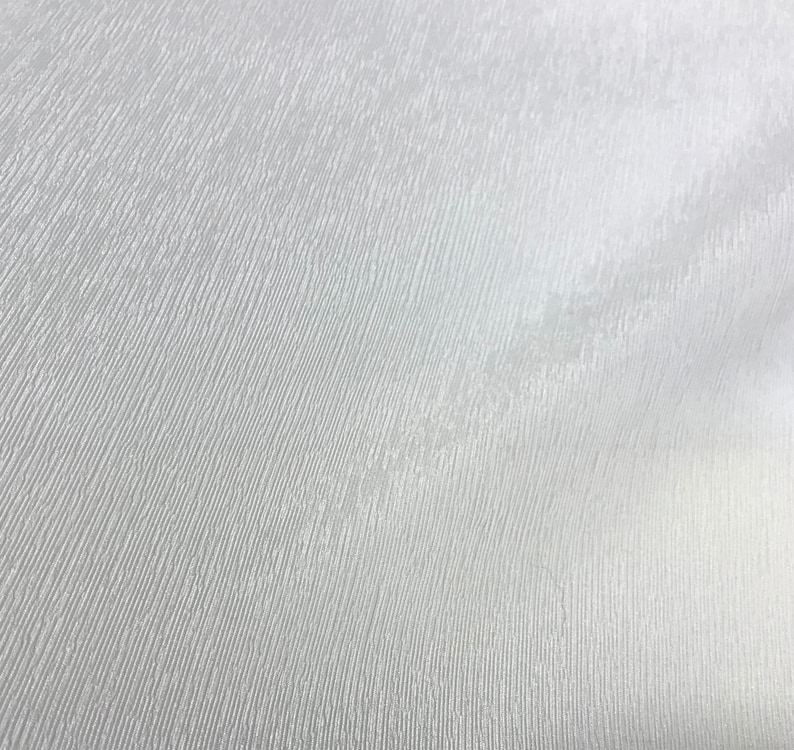 Whisper White Silk 4-Ply Crepe Fabric main image 0