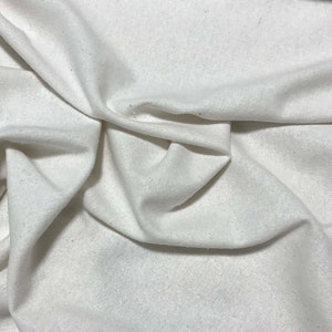 NATURAL WHITE Raw Silk NOIL Fabric