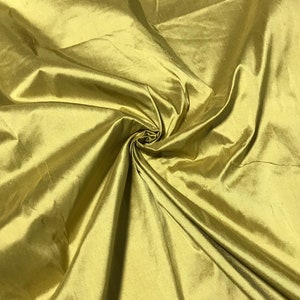 Golden Pear Green - Silk Dupioni Fabric