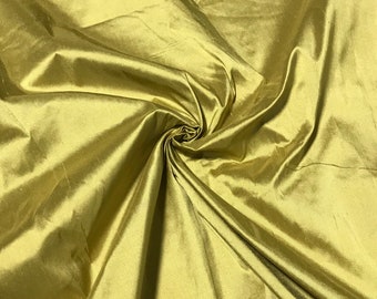 Golden Pear Green - Silk Dupioni Fabric