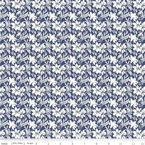 Day Lily Blue The Hesketh House Collection - Liberty of London Cotton Fabric