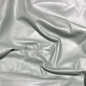 Metallic Pale Blue - Lambskin Leather - 8 Square Feet