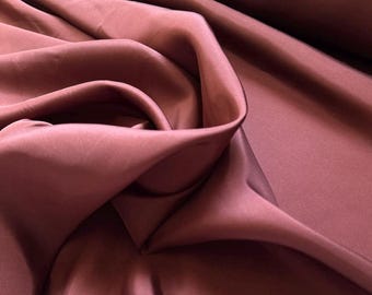 Maroon China Silk HABOTAI Fabric 15mm weight 45" width