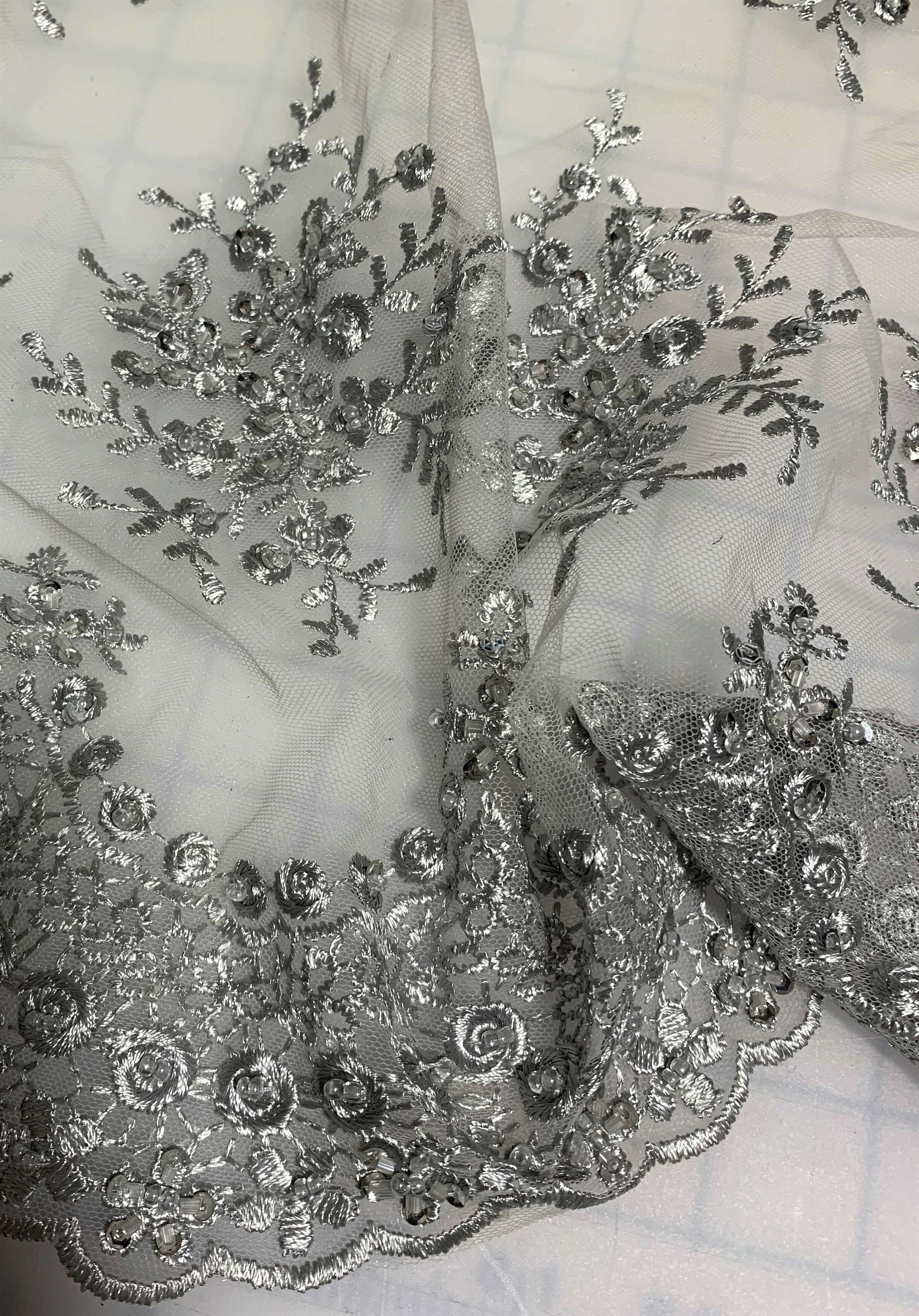 Lavender Emb Beaded Tulle Eb1068 main image 0