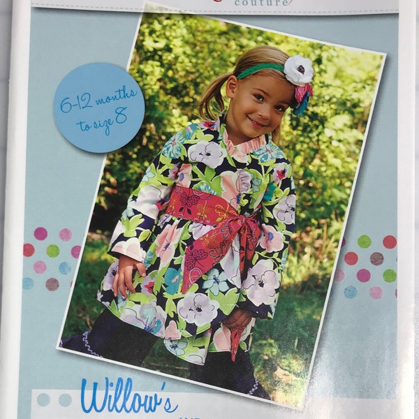 Willow's Wrap Jacket sz 6mo-8yrs Create Kids Couture Sewing Pattern