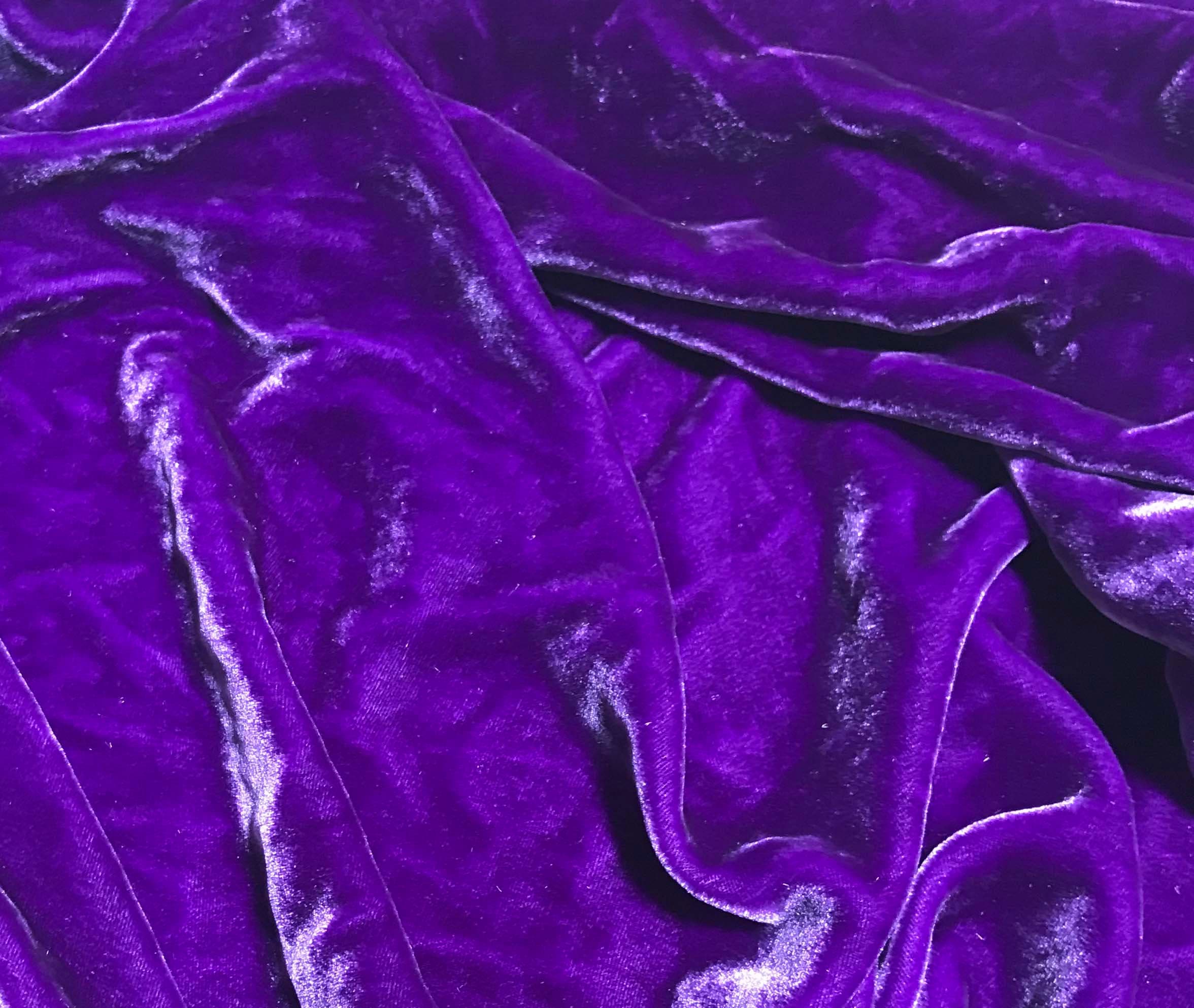 Royal Velvet Purple, Fabric by the Yard