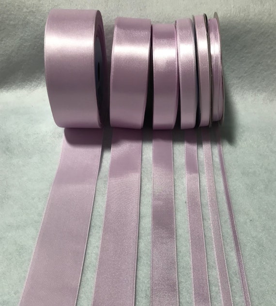 lilac none - Lilac Double Sided Satin Ribbon - Made in France (7 Widths to choose from)
