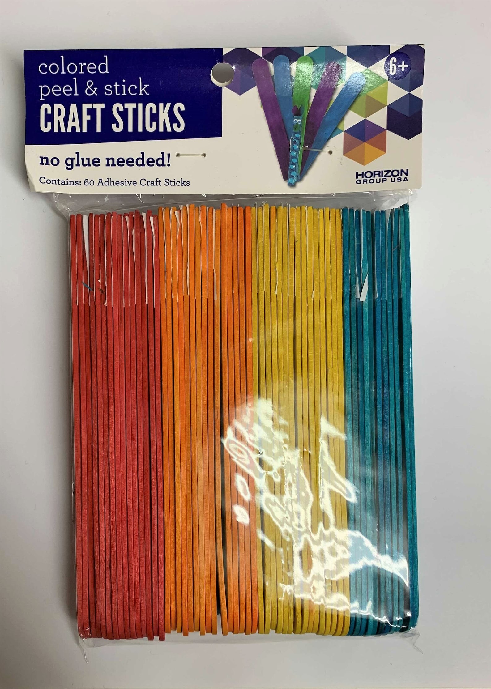 Colored Peel & Stick Craft Sticks 60 per Pack Etsy UK