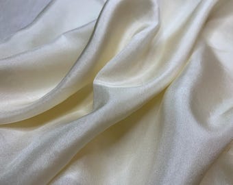 CREAM China Silk HABOTAI Fabric
