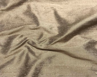 Coffee Brown - Silk Dupioni Fabric