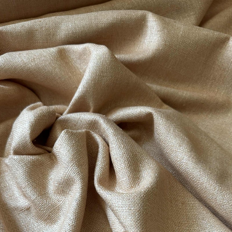 Gold Handkerchief Linen Fabric main image 1