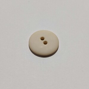 May include: A white plastic button with two holes.