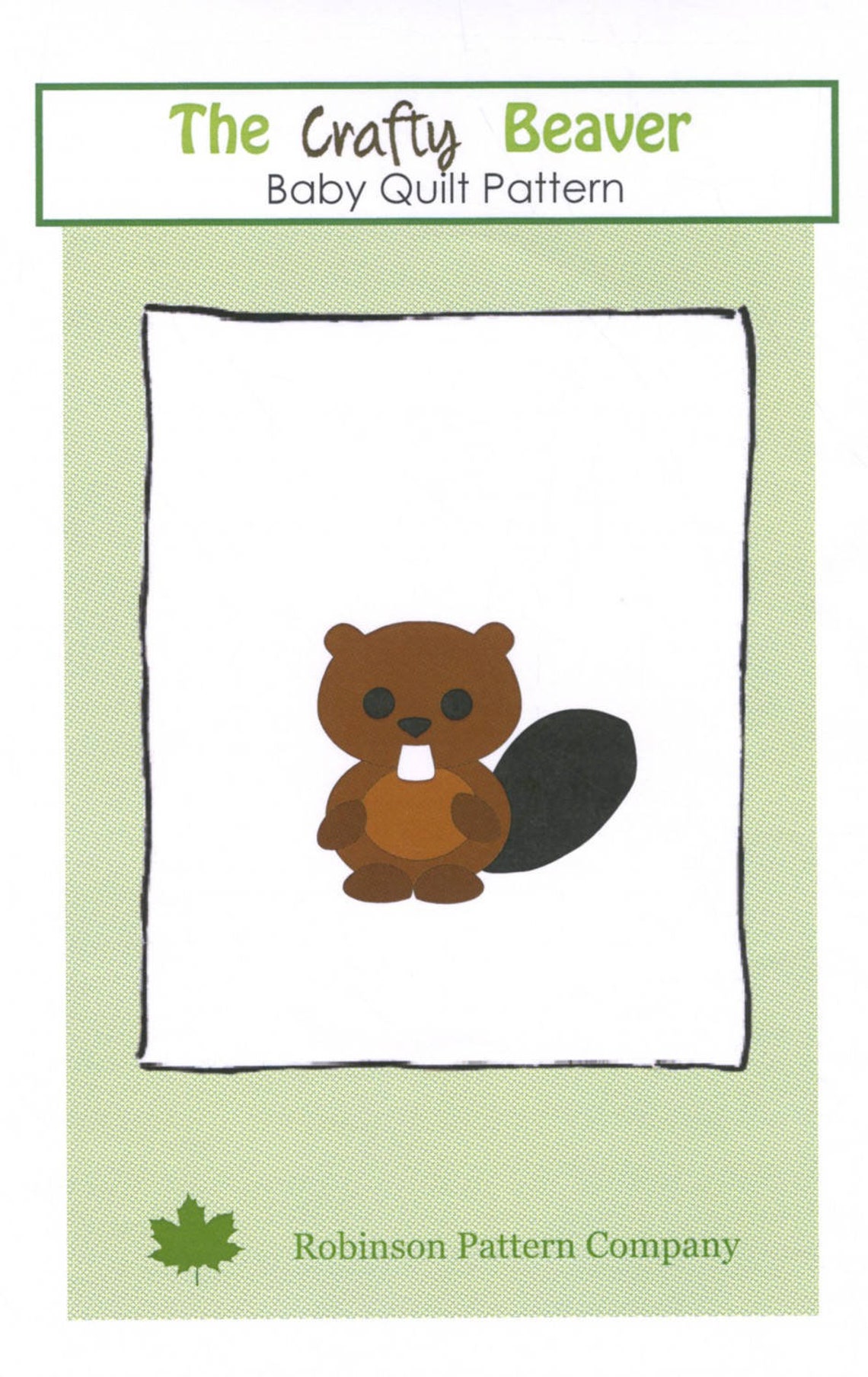 The Crafty Beaver Baby Quilt Pattern by Robinson Pattern Co Etsy