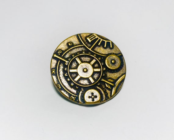 Brass Tone Buttons 30mm Brass Tone Buttons 30mm