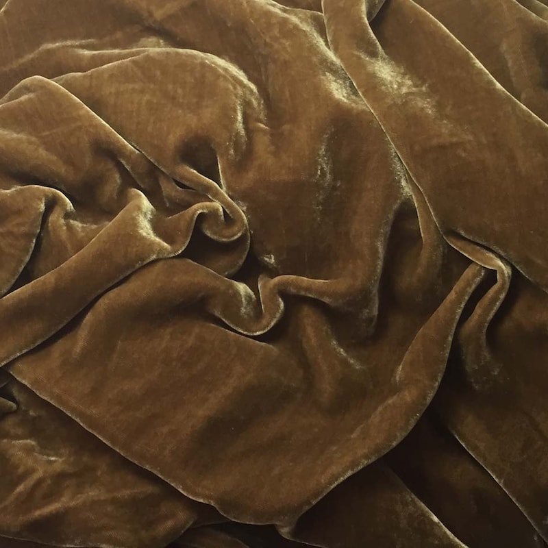Mushroom Silk Velvet Vogue main image 1