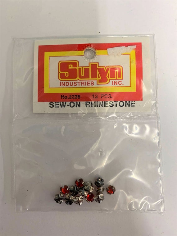 Red Sewon Rhinestones 12 Pieces Sulyn Industries Etsy