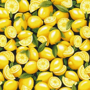 Lemons - Farmer John&#39;s Garden Party - Paintbrush Studio 100% Cotton Fabric