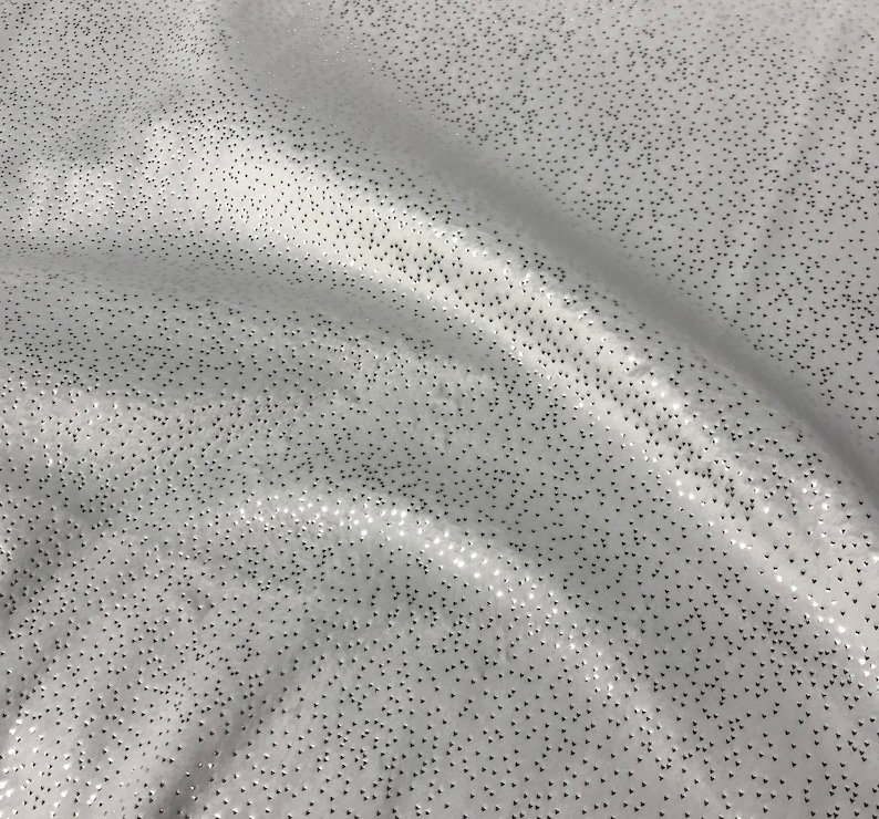 White With Silver Metallic Glitter Cuddle Minky Fabric Etsy
