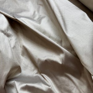 Taupe 100% Silk DUPIONI Fabric
