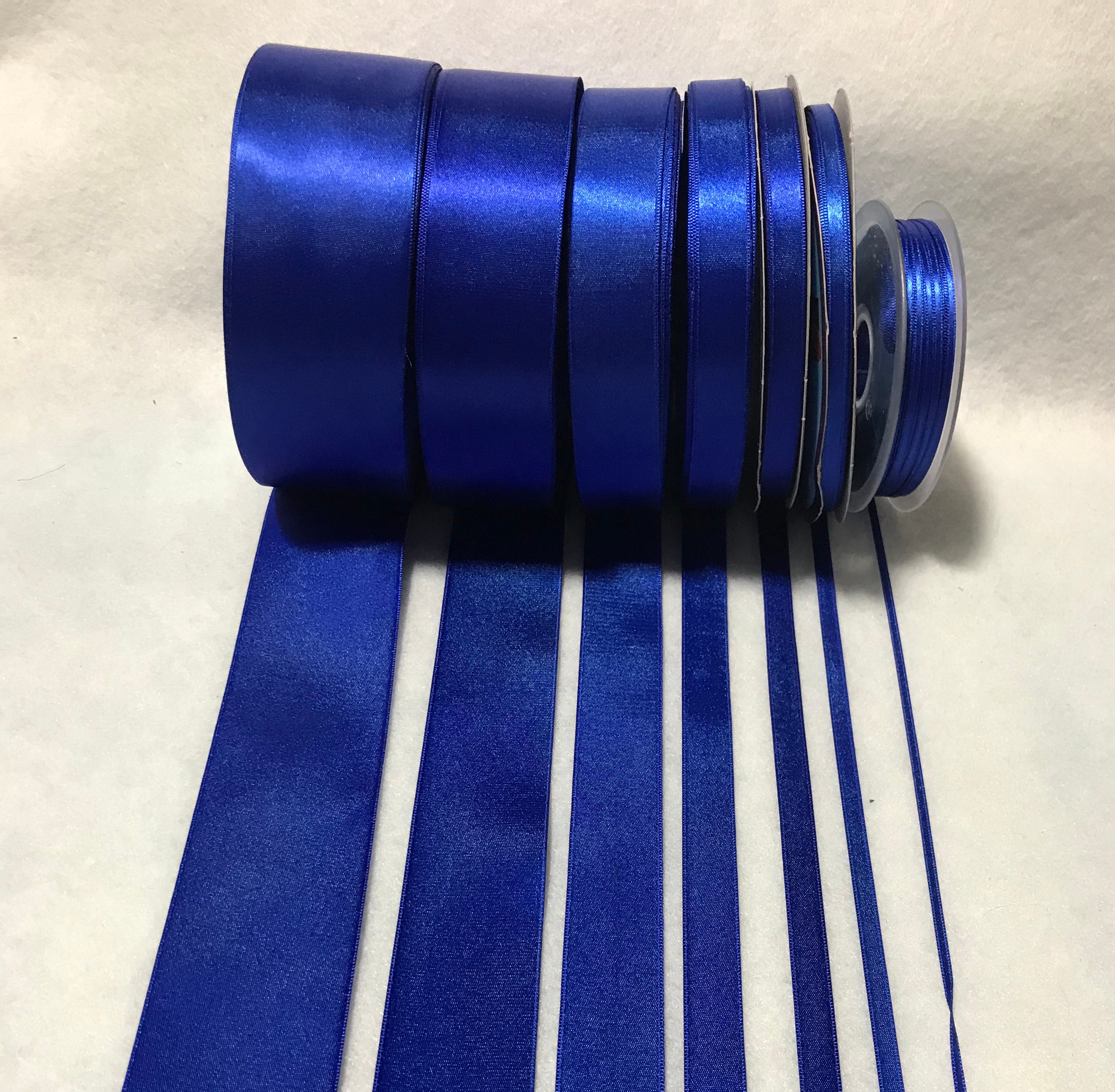 Royal Imports Royal Blue Poly Satin Waterproof Ribbon 275 (40) for Floral Craft Decoration, 100 Yard Roll (300 ft Spool) Bulk, by Royal Impor