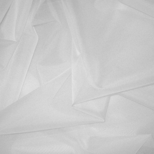 BLANC tissu d'Organza de soie - 1 Yard 54 pouces de largeur