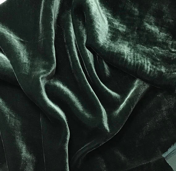 VELVET SCRUNCHIE MALLARD GREEN VELVET SCRUNCHIE MALLARD GREEN