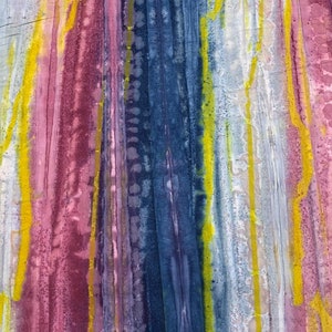 White Blue Pink Watercolor - Color Me Banyan - Banyan Batiks Studio for Northcott Fabric