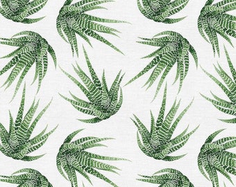 Modern Botanicals - Haworthia Succulent - Paintbrush Studio Cotton Fabrics