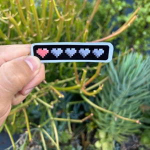 Last Life 8-Bit Sticker / Retro Gaming Sticker / Vibrant Vinyl Decal for Laptops, Water Bottles, & More
