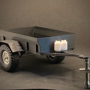 1/24, 1/18 scale trailer, Rc Car trailer, Utility trailer, RC car accessories, SCX24, TRX4m