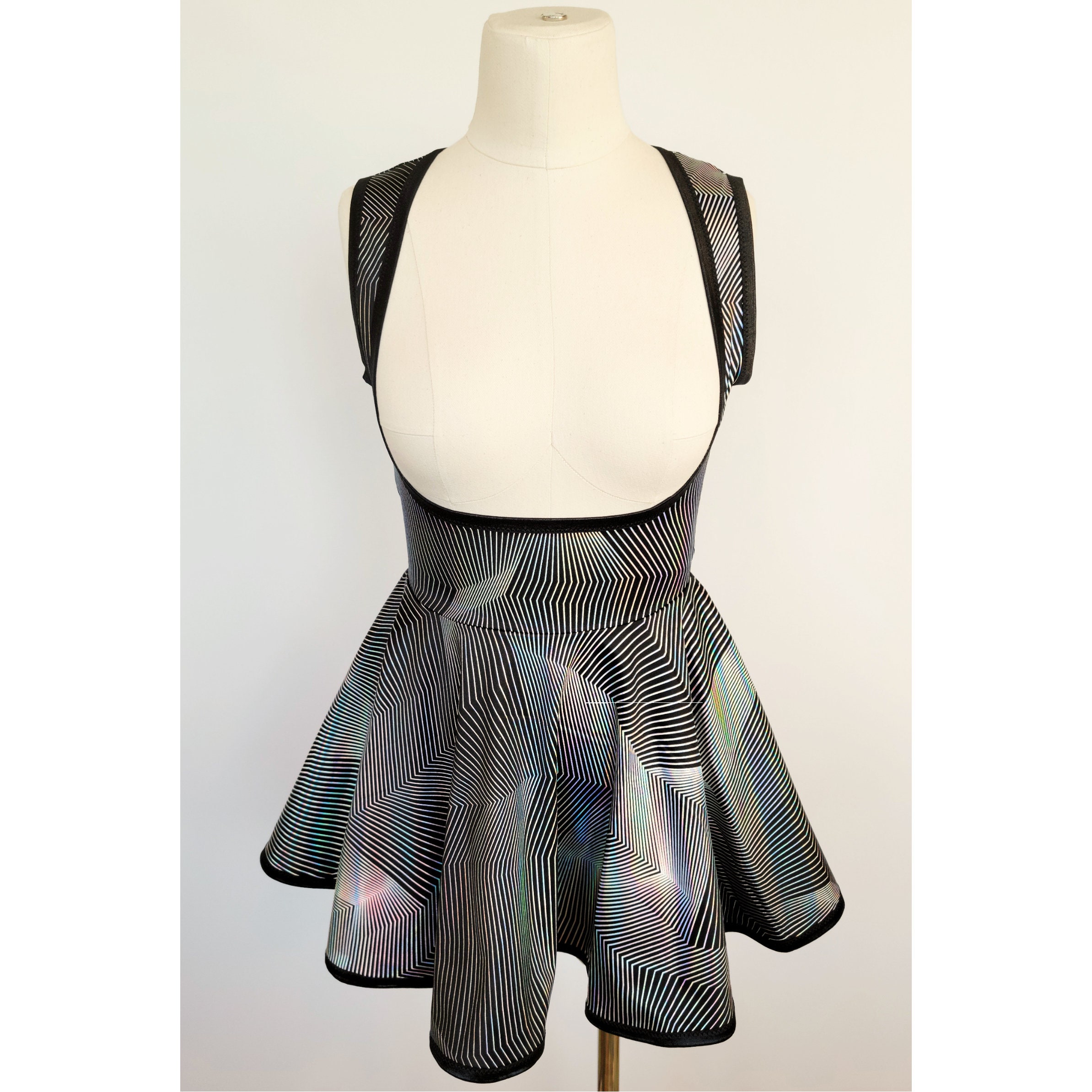 strapless open back dress FULL OUTFIT- Techno Princess Rave clothes,rave outfits,edc – THE LUMI SHOP main image 0