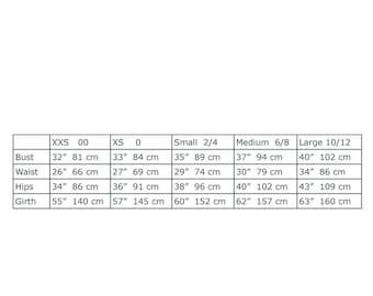 Harmony Threads Size Chart