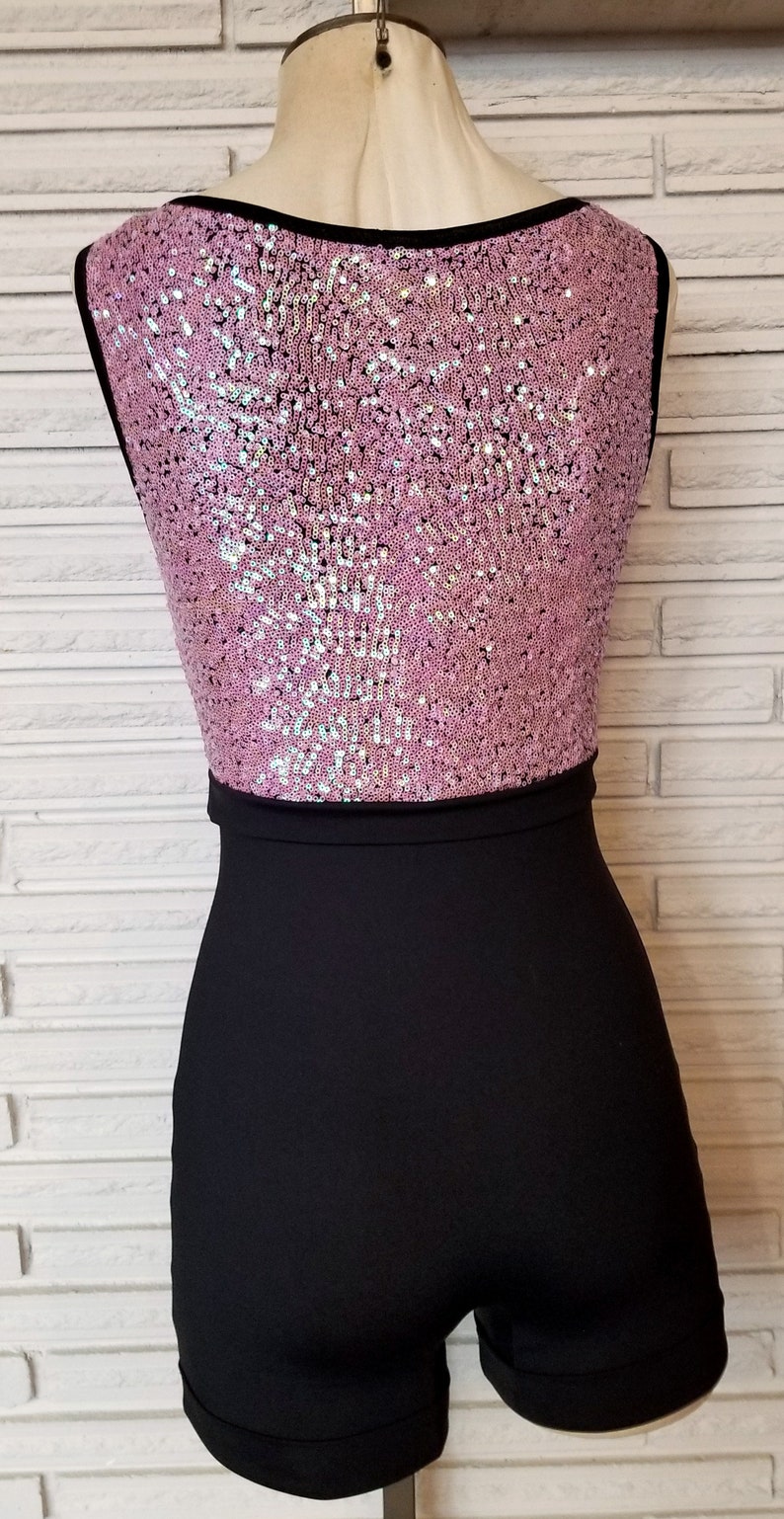 mauve sequin top