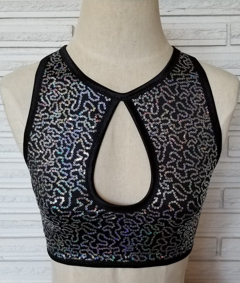 Snakeskin Keyhole Crop Top main image 0