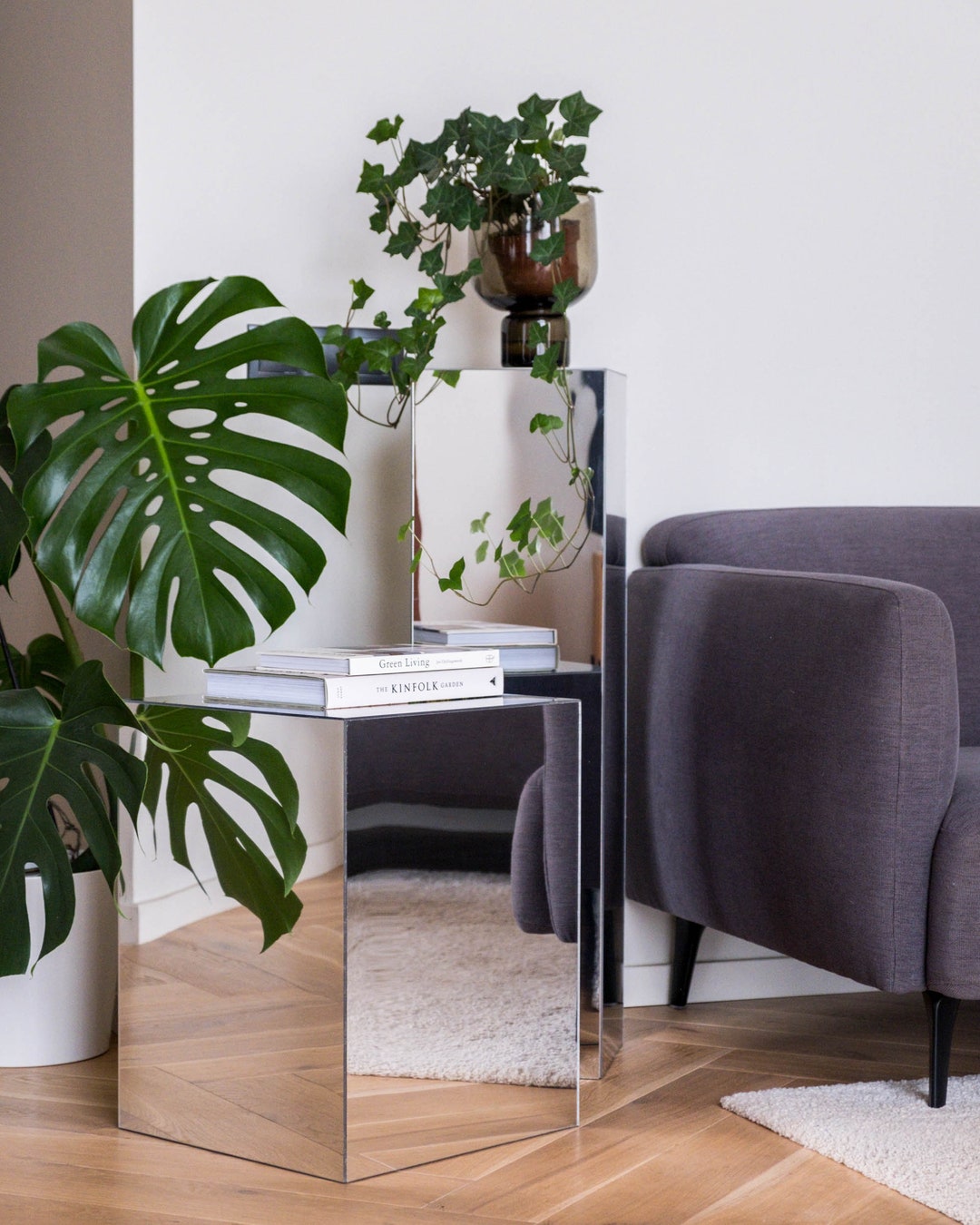 Mirror Side Table / Coffee Table / Nightstand / Plinth / Plywood Box — free download
