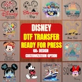 60+ Disney 2025 Dtf Transfers Ready To Press for Tee Shirt Sweatshirt Hoodie, Mickey And Minnie Family Trip Decals, Disneyland Group Dtf
